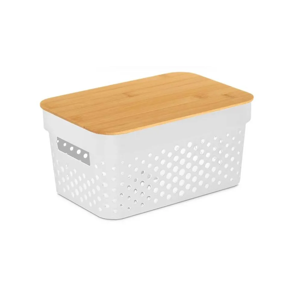 Kosz do przechowywania 12 cm biały