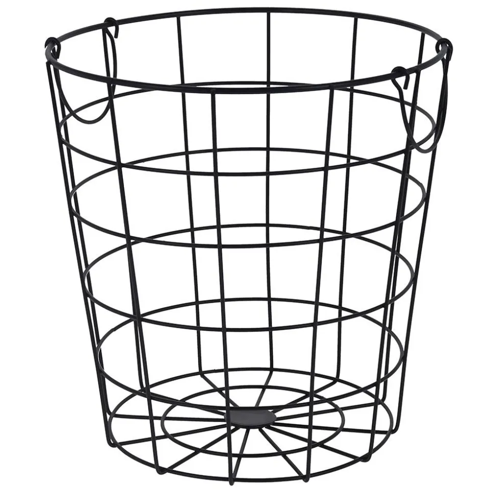 Kosz metalowy czarny druciak 29 cm