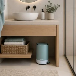 Kosz na śmieci do łazienki 6 L Tone Lab zielony
