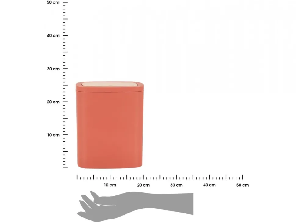 Kosz na śmieci 5L matowy terracotta