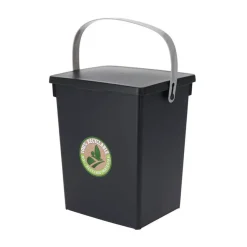 Kosz na śmieci z pokrywą antracyt 5,5 L