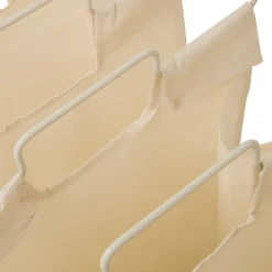 Kosz na pranie 3 przegródki 47,7 L beż
