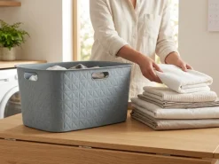 Kosz na pranie CURVER Softex turkusowy 45 l