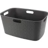 Kosz na pranie CURVER SOFTEX ciemny szary 45 L