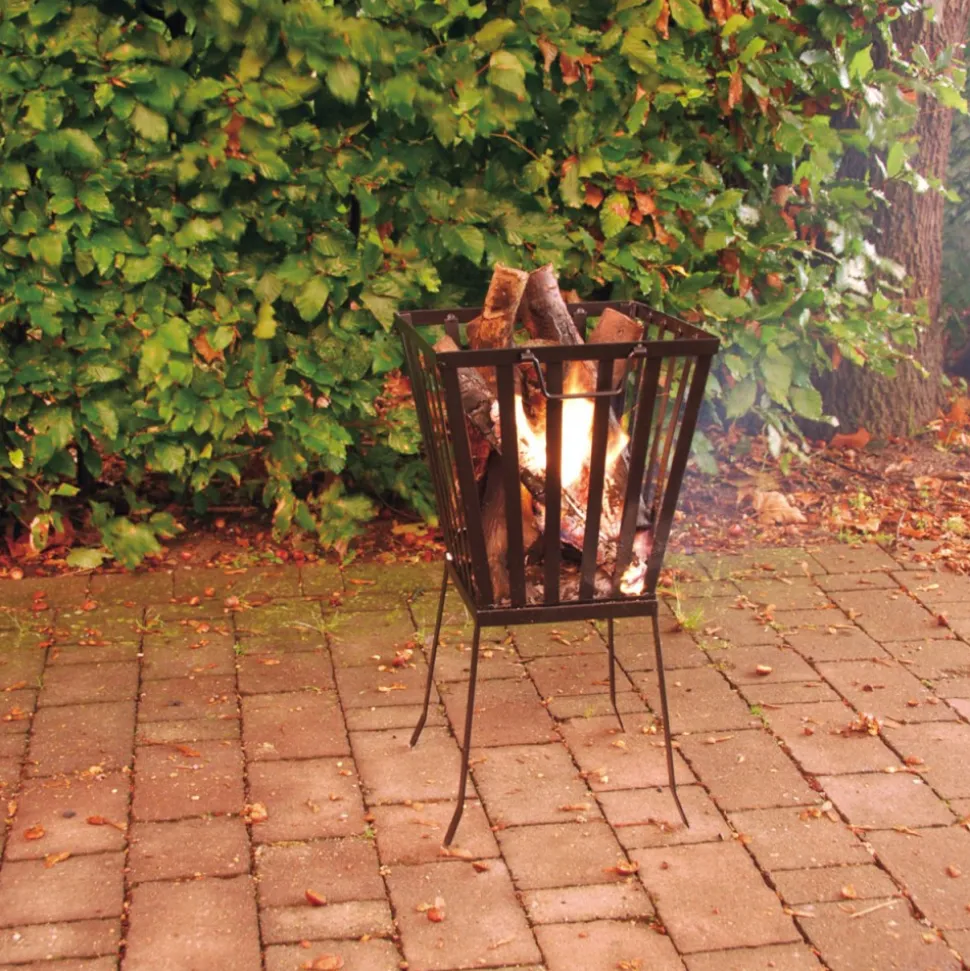 Kosz ogrodowy na ognisko kwadratowy h57,4 cm