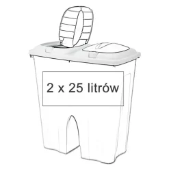 Kosz pojemnik na śmieci 2x25L zieleń