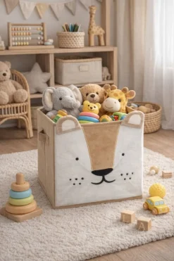 Kosz tekstylny na zabawki Lion