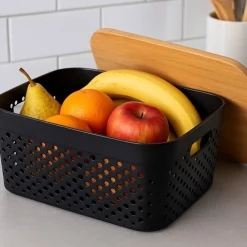 Kosz do przechowywania 12 cm czarny * KINVARA Discount