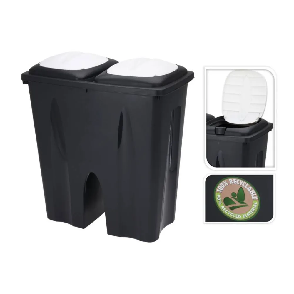Kosz na śmieci do segregacji 2x25L * H&S Decoration New