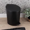 Kosz na śmieci 4 L czarny z pedałem i pokrywą * TENDANCE Best