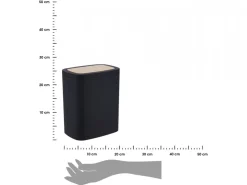 Kosz na śmieci 5L matowy czarny * TENDANCE