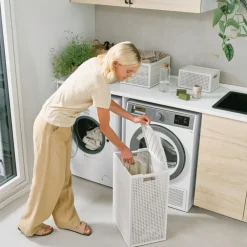 Kosz na pranie KAYA kremowy 60 L * CURVER Hot