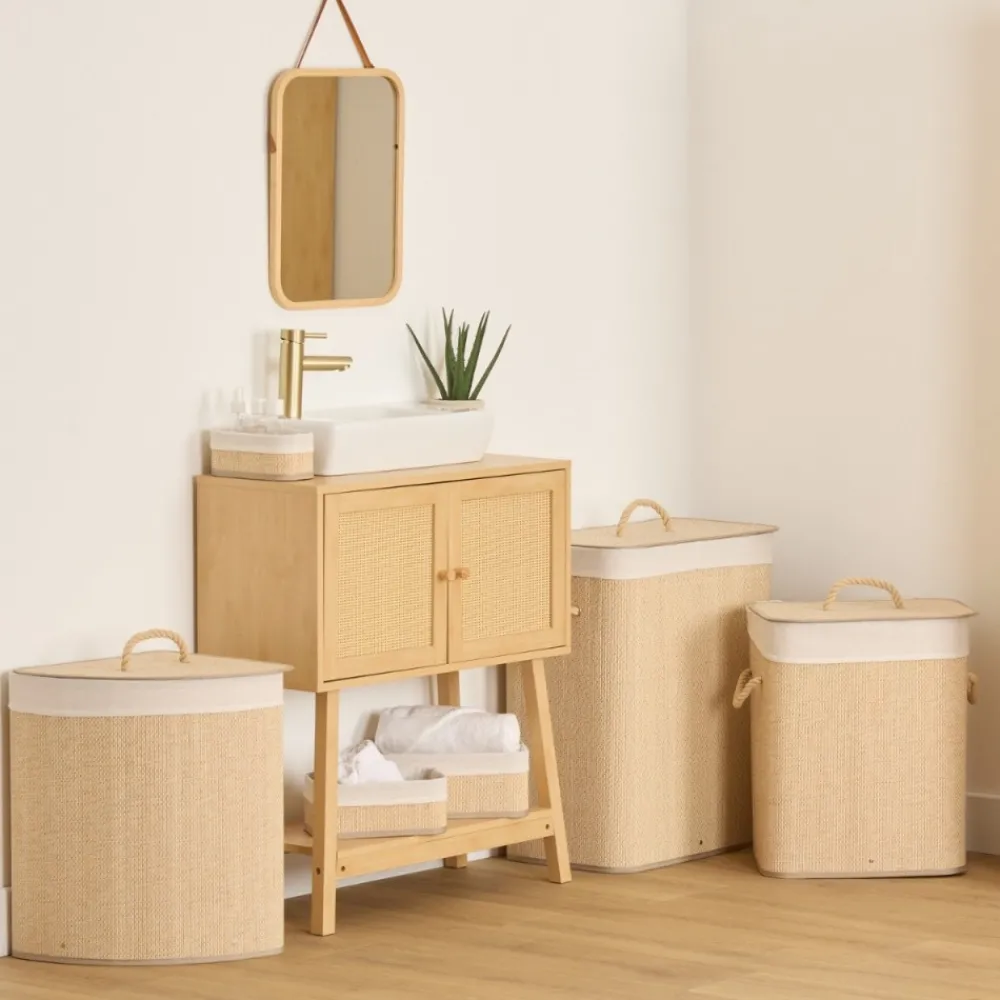 Kosz na pranie Stemy 100 l brązowy * 5five Simply Smart Online