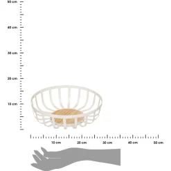 Koszyk na owoce 28 cm Balm biały