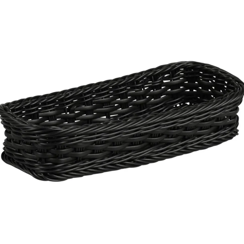Koszyk na sztućce i akcesoria kuchenne czarny organizer 28x11,5xh5,5 cm