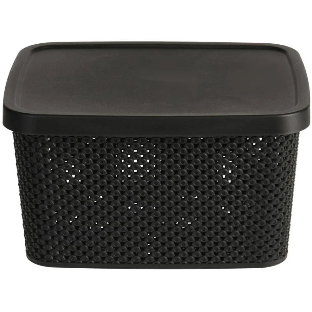 Koszyk do przechowywania czarny 27 cm * Storage Solutions Best