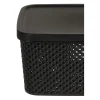 Koszyk do przechowywania czarny 23 cm * Storage Solutions Sale