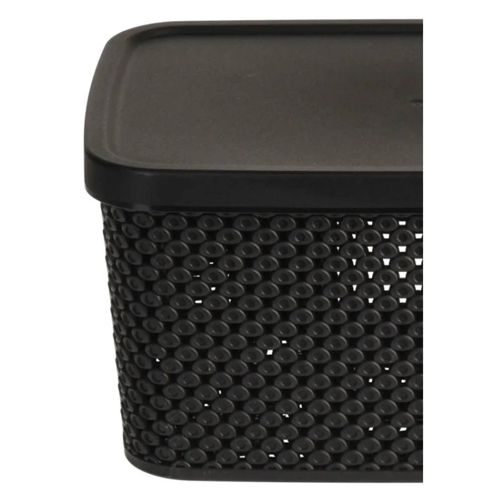 Koszyk do przechowywania czarny 23 cm * Storage Solutions Sale