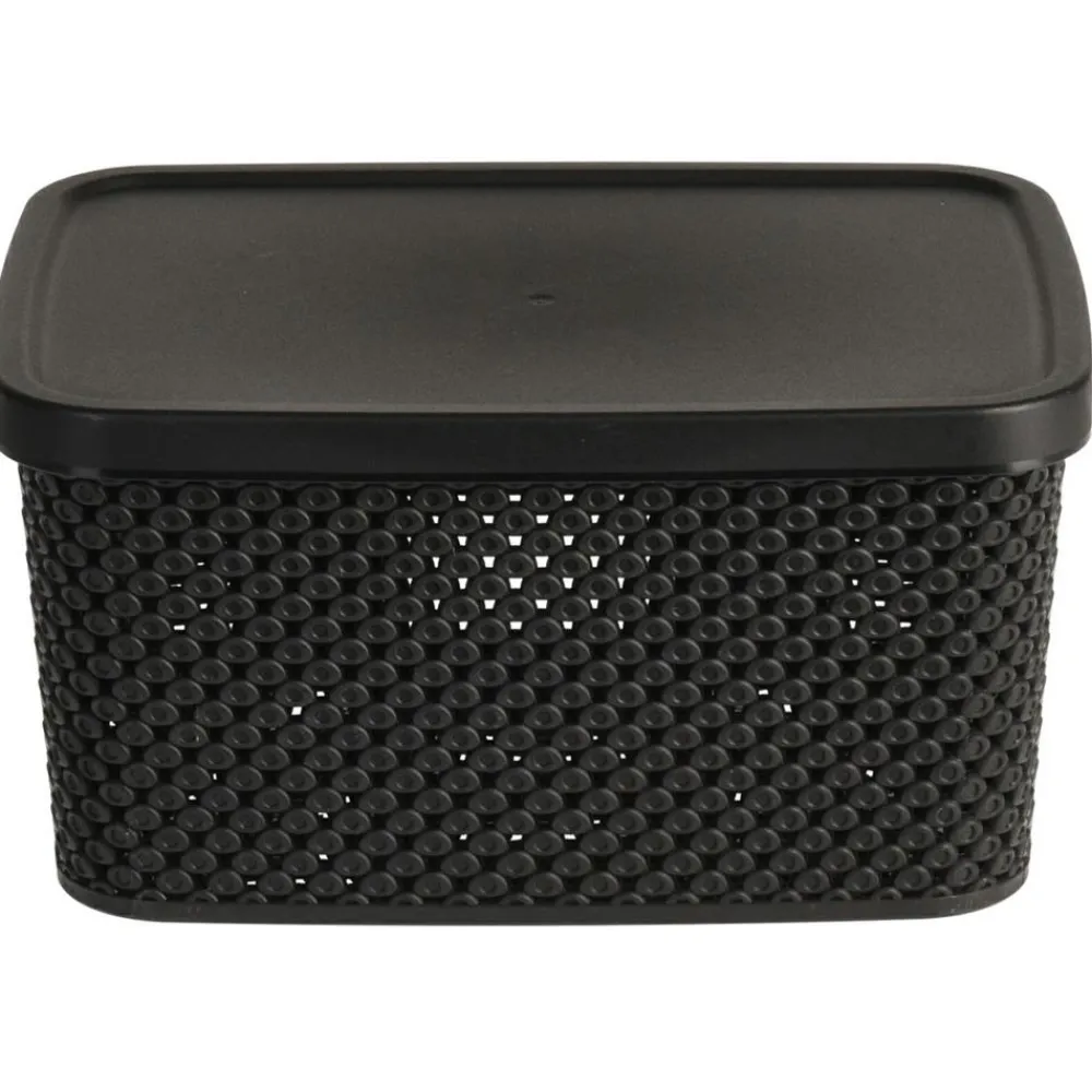Koszyk do przechowywania czarny 23 cm * Storage Solutions Sale