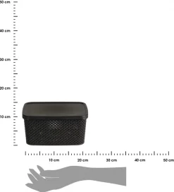 Koszyk do przechowywania czarny 23 cm * Storage Solutions Sale