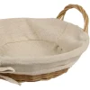 Koszyk na pieczywo okrągły z wkładką materiałową 23x6 cm * Kesper