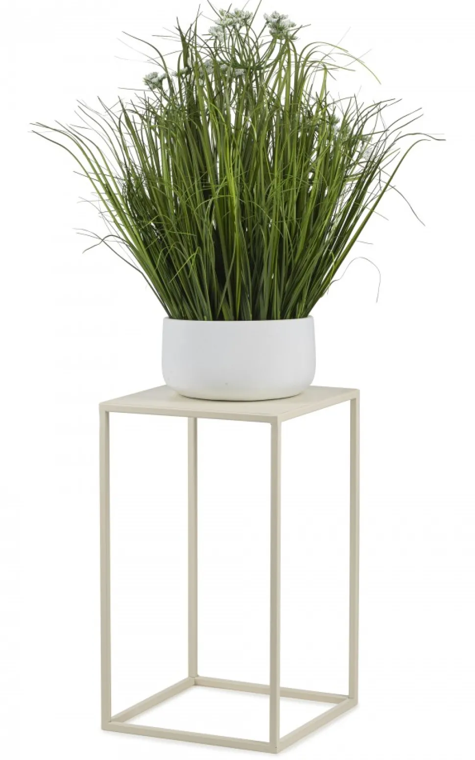Kremowy kwietnik stojący 40 cm