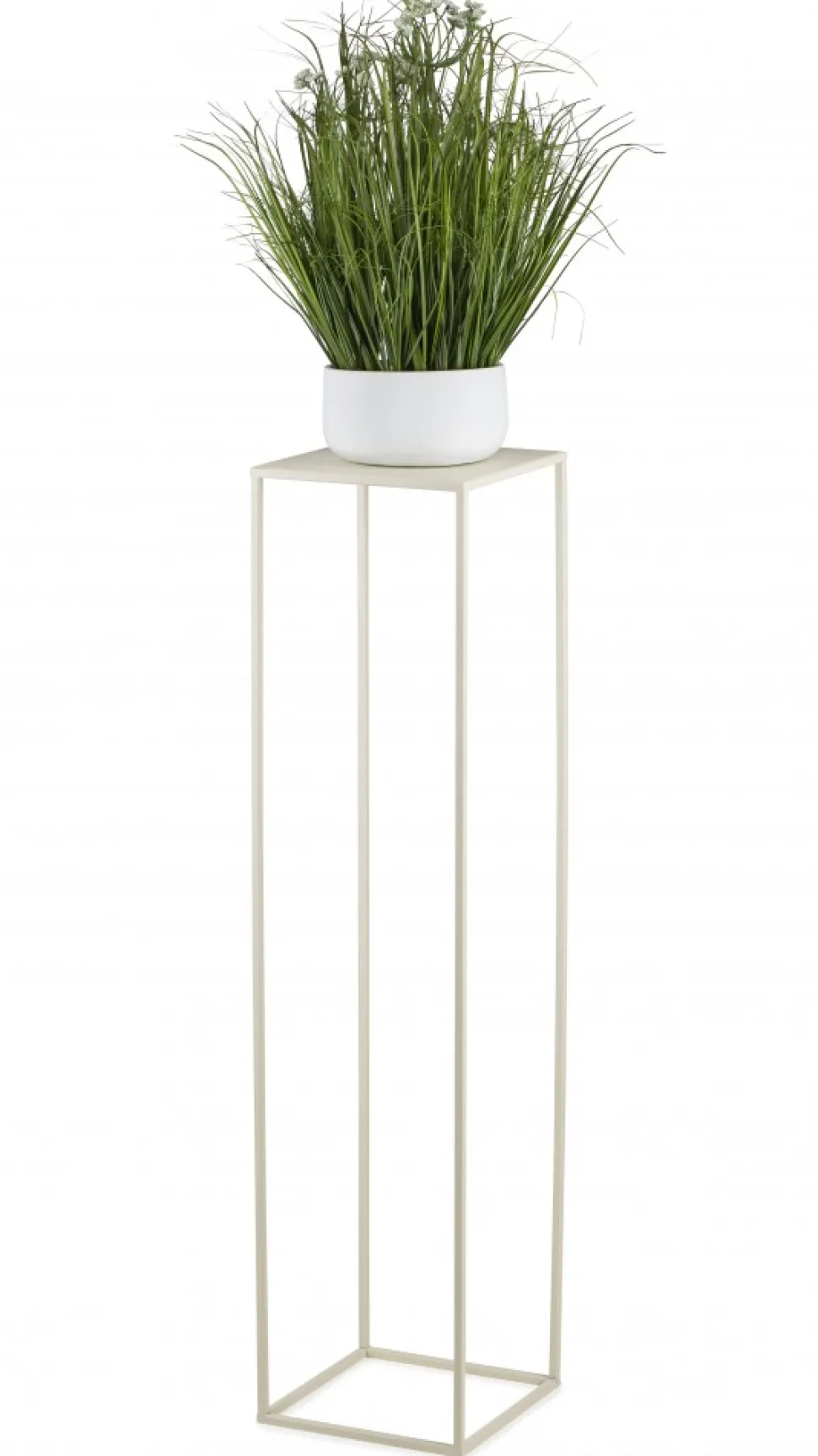 Kremowy kwietnik stojący 100 cm