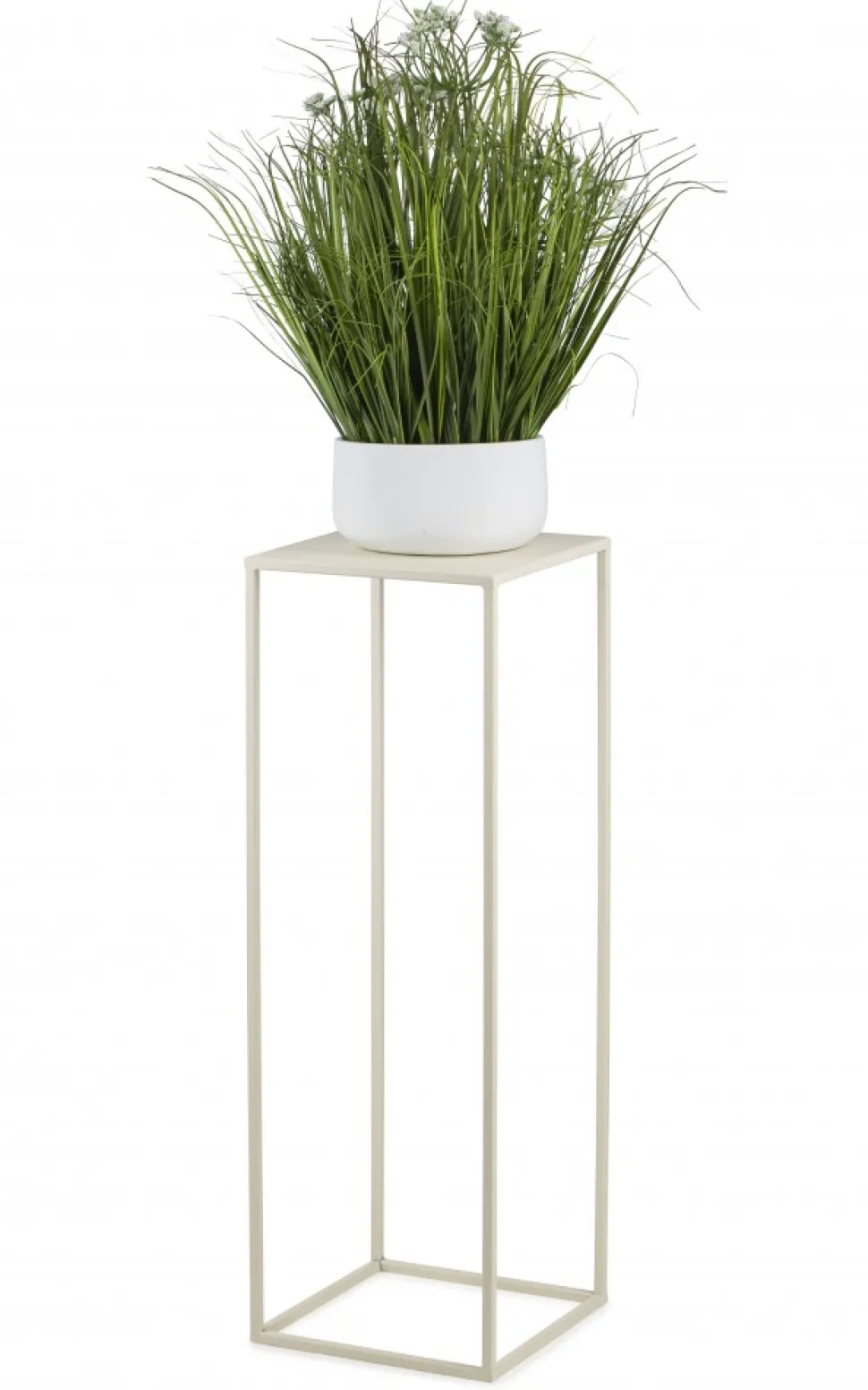 Kremowy kwietnik stojący 70 cm