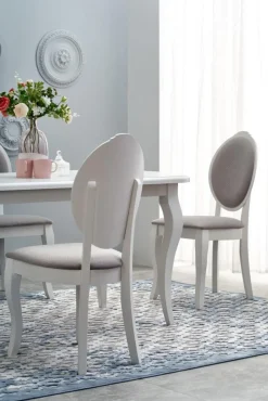 Krzesło drewniane Velo White popielate