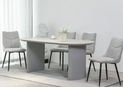 Krzesło tapicerowane LUMINA szare
