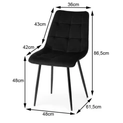 Krzesło Tori Black