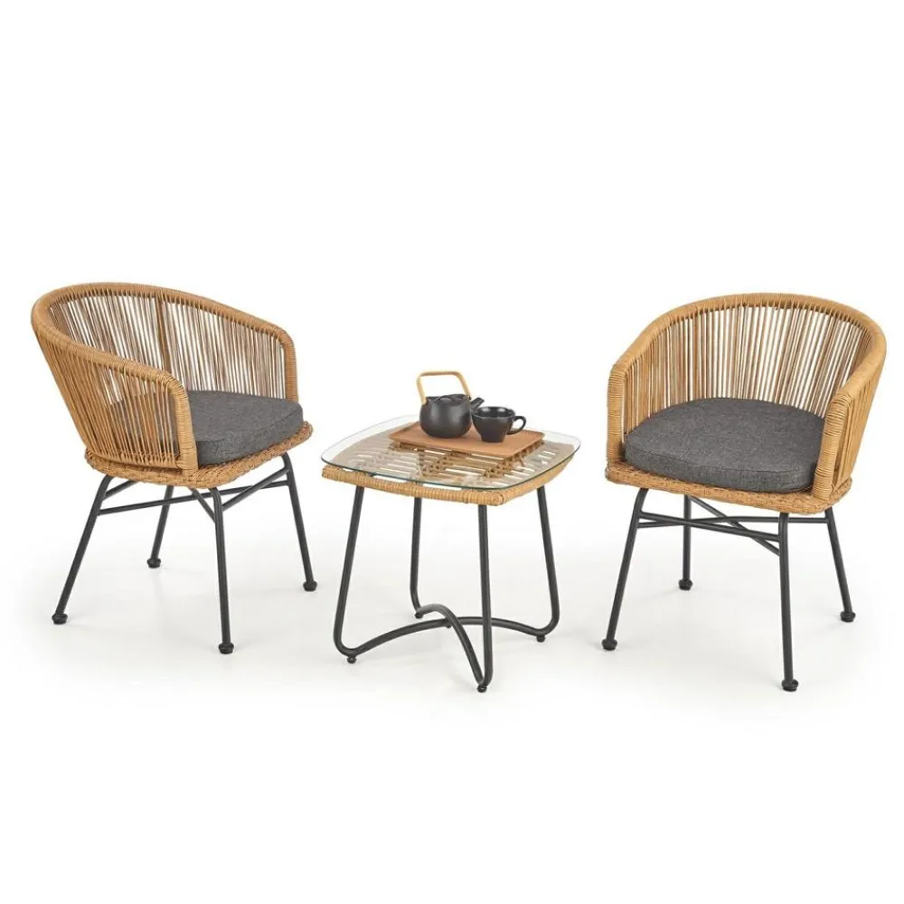 Krzesło model K400 rattan * Halmar New