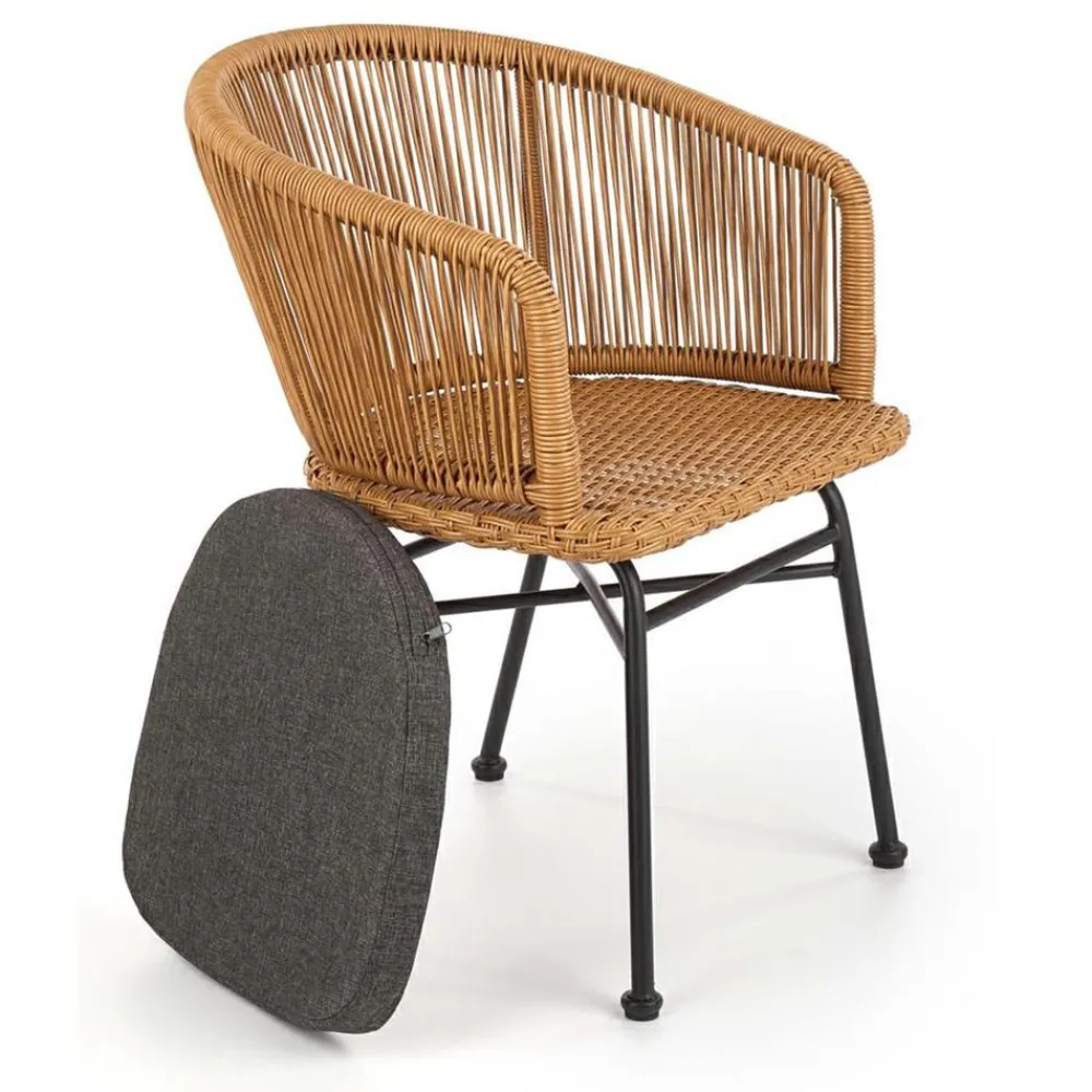 Krzesło model K400 rattan * Halmar New