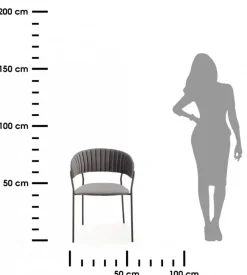 Krzesło tapicerowane K-426 popiel welur * Halmar Clearance