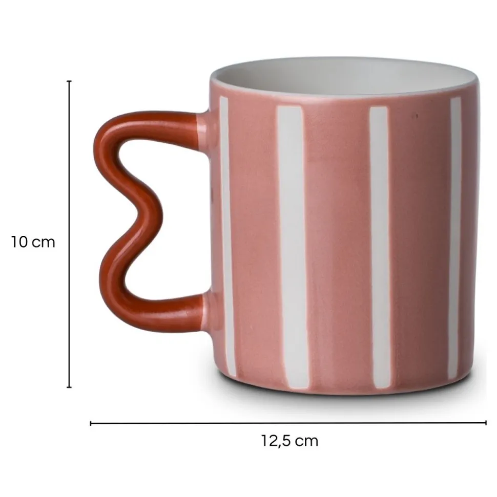 Kubek 450 ml Jazz Lines różowy