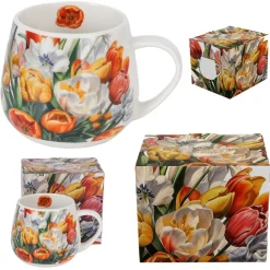 Kubek baryłka Tulipany 430 ml