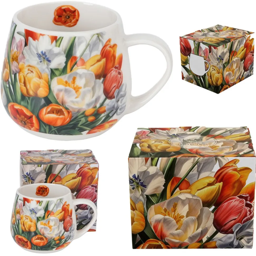 Kubek baryłka Tulipany 430 ml