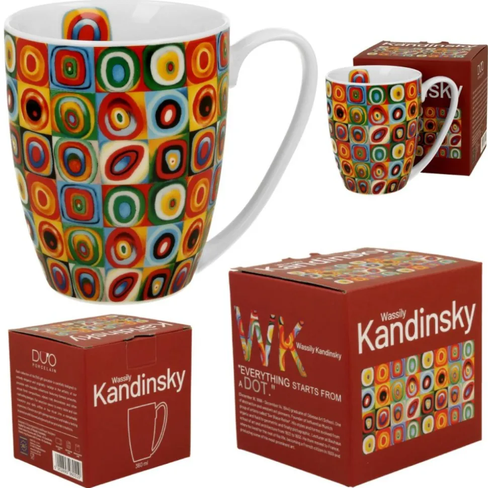 Kubek Classic Kandinsky Squares with Circles 360 ml