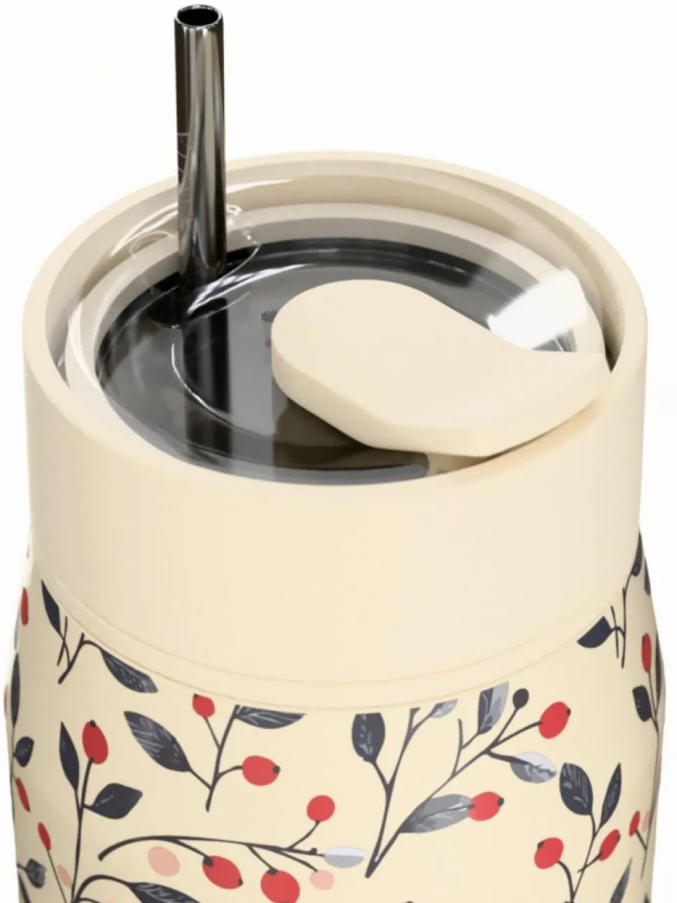 Kubek termiczny 360 ml Lens Bloom Beige