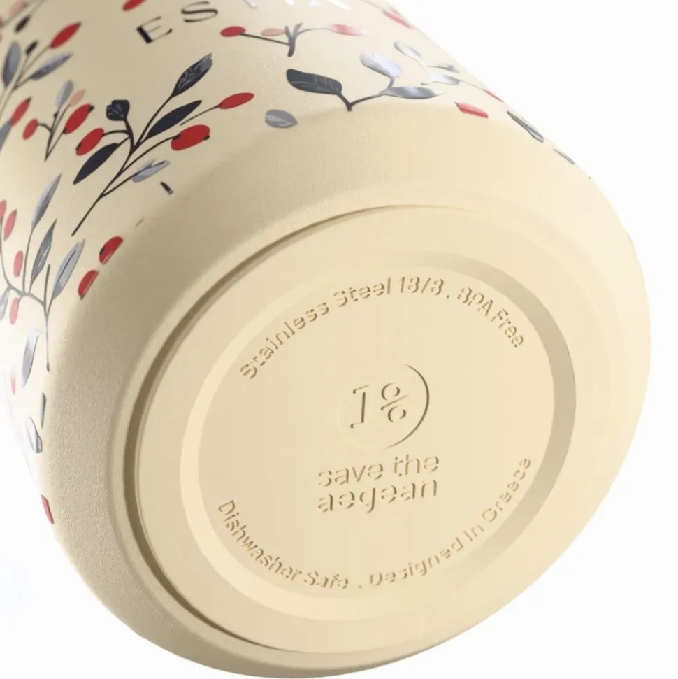 Kubek termiczny 360 ml Lens Bloom Beige