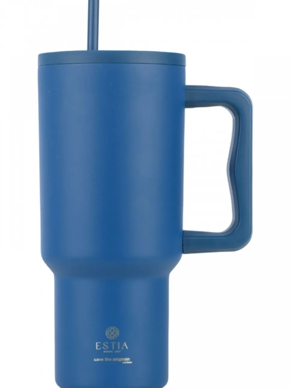 Kubek termiczny ze słomką 900 ml Denim Blue