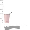 Kubek termiczny ze słomką 400 ml Rose Quartz