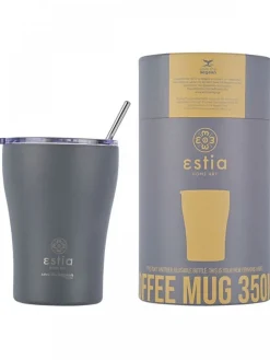 Kubek termiczny ze słomką 350 ml Fjord Grey