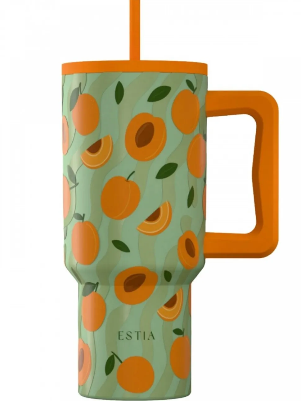 Kubek termiczny ze słomką 900 ml Peach Garden
