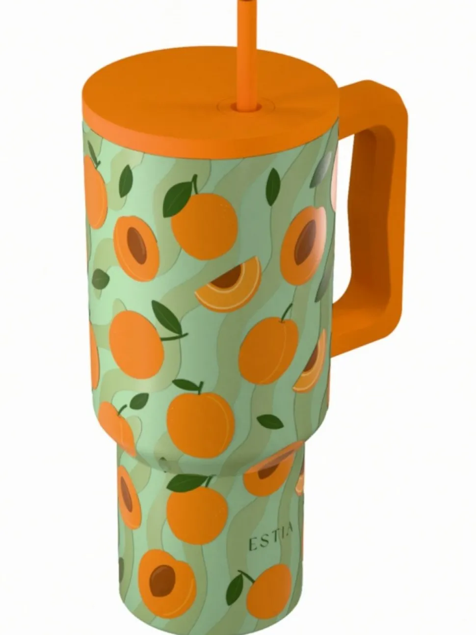 Kubek termiczny ze słomką 900 ml Peach Garden