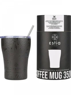 Kubek termiczny ze słomką 350 ml Noir Echo