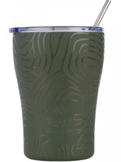 Kubek termiczny ze słomką 350 ml Olive Flow