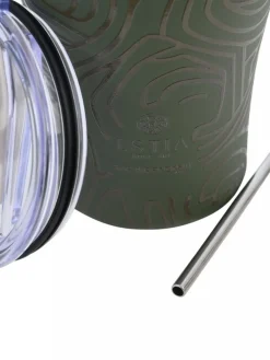 Kubek termiczny ze słomką 350 ml Olive Flow