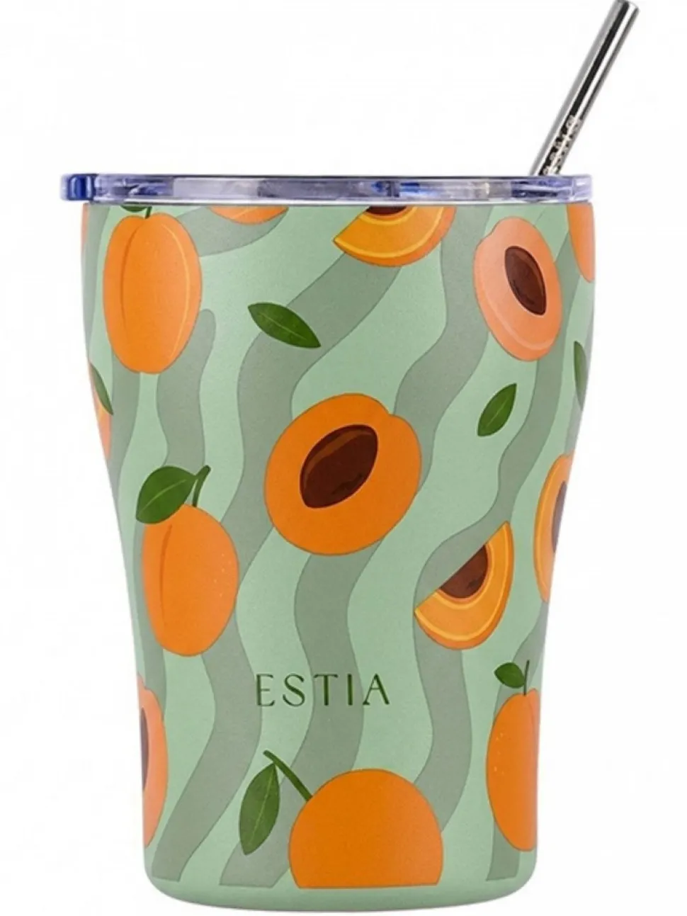 Kubek termiczny ze słomką 350 ml Peach Garden
