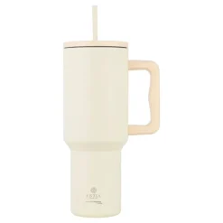 Kubek termiczny ze słomką 1200 ml Lily White